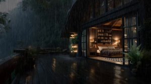 ЗВУКИ ДОЖДЯ С ГРОМОМ В УЮТНОМ ДОМИКЕ 🌧️🏡 ШУМ ЛИВНЯ ДЛЯ СНА, ОТДЫХА И СНЯТИЯ СТРЕССА