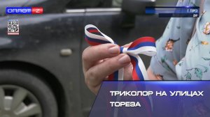 Триколор на улицах Тореза