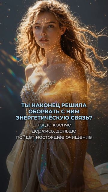 Ты наконец решила оборвать с ним энергетическую связь?