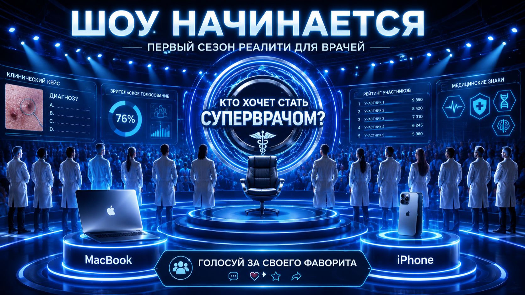 Реалити «Кто хочет стать супер врачом?» официально стартовало.