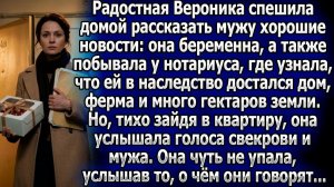 Вероника несла мужу вести о ребенке и наследстве, но подслушала | Истории из жизни |Реальные истории