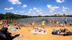 Жара + 30 ( Купаемся с дочкой на Белом Озере водные Процедуры )