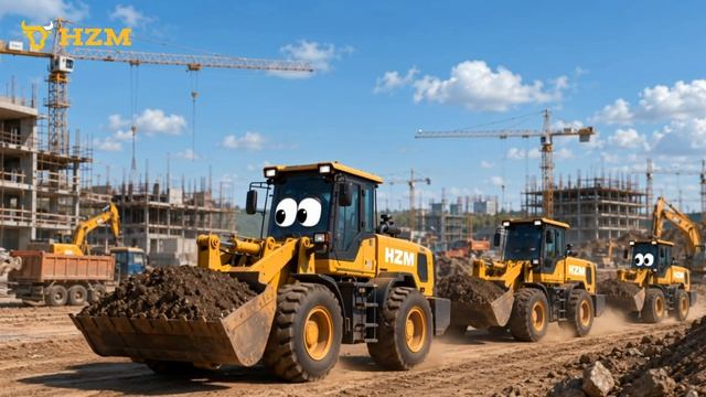 Пока все обсуждают московских пухососов, у нас есть техника посерьёзнее — землекопы HZM.