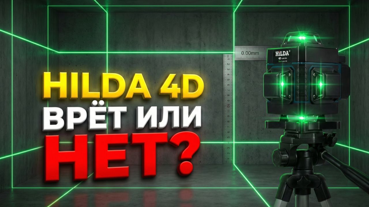 Hilda 12/16 линии 3/4d лазерный уровень: Честный обзор и проверка на точность