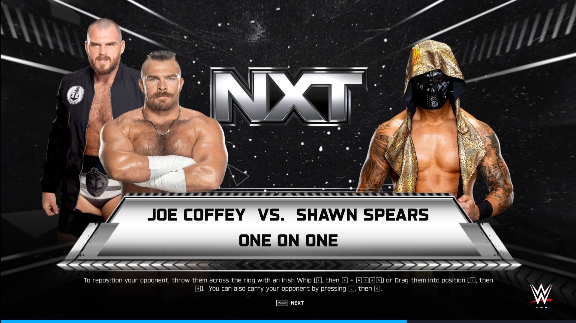 WWE 2k25 NXT men Joe Coffey - Shawn Spears