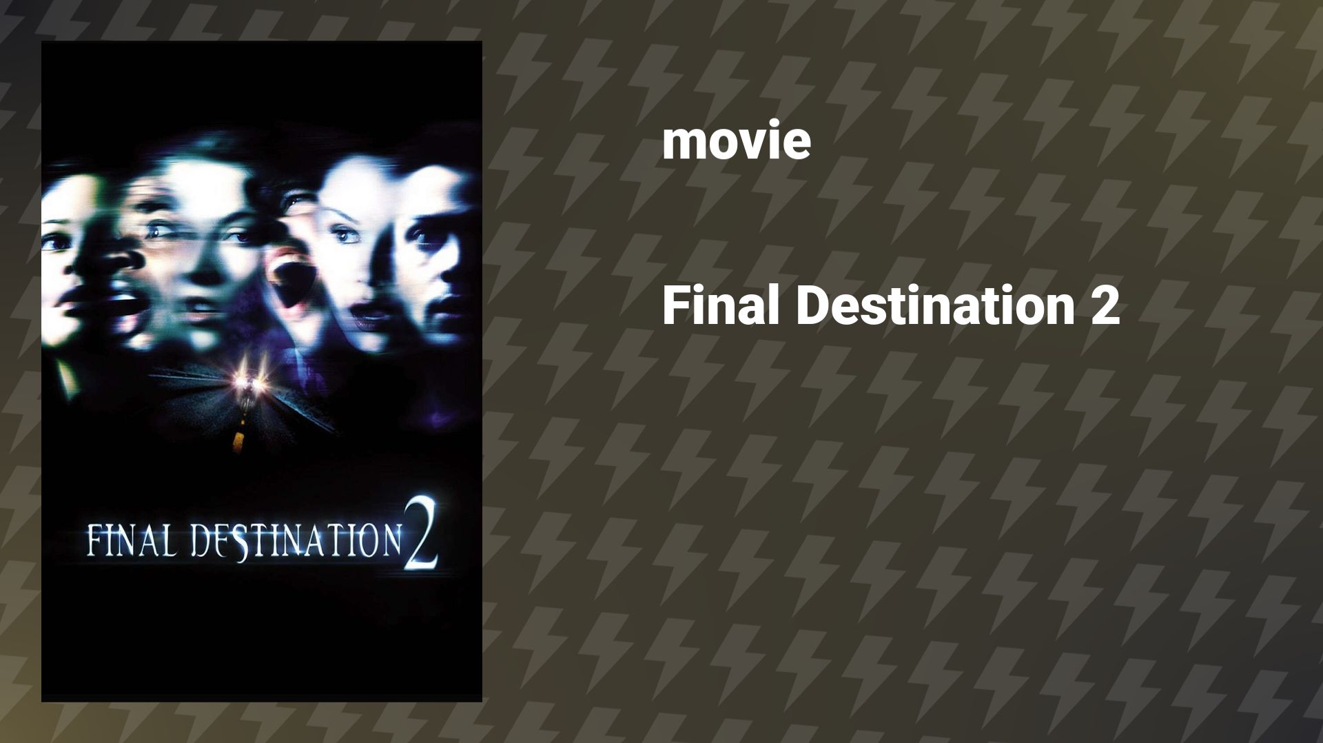 Final Destination 2 (movie, 2003) смотреть онлайн