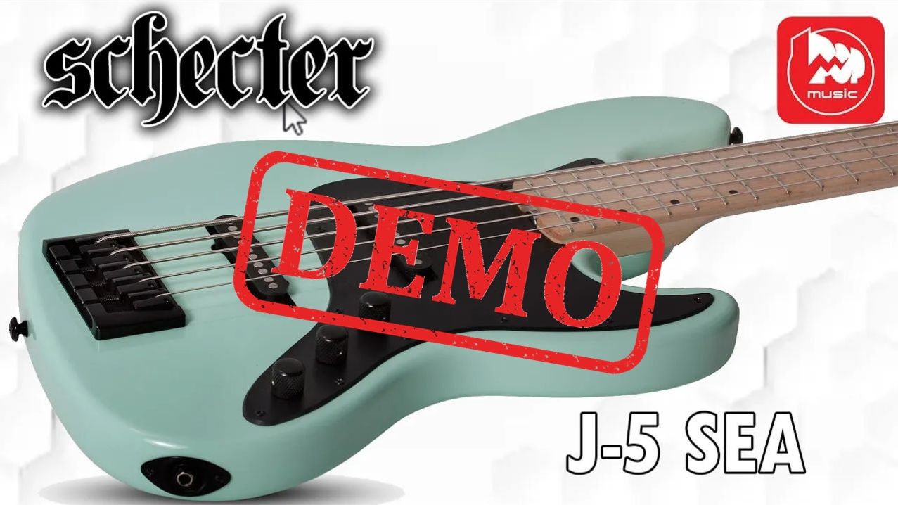Как звучит бас-гитара SCHECTER J-5 SEA FOAM GREEN