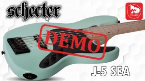 Как звучит бас-гитара SCHECTER J-5 SEA FOAM GREEN