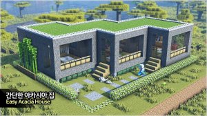 🏡 Простой домик для выживания из дерева акации. ⛏️Инструкция Майнкрафт для Новичков