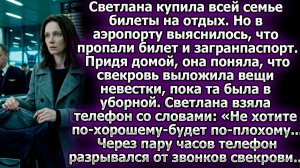 Свекровь украла паспорт Светланы перед вылетом. Невестка отомстила|Истории из жизни|Реальные истории