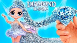 Изумрудная, рубиновая, бриллиантовая и сапфировая кукла! K-Pop Охотницы на Демонов