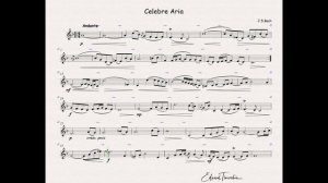 Bach, Johann Sebastian - Celebre Aria - backing track with metronom