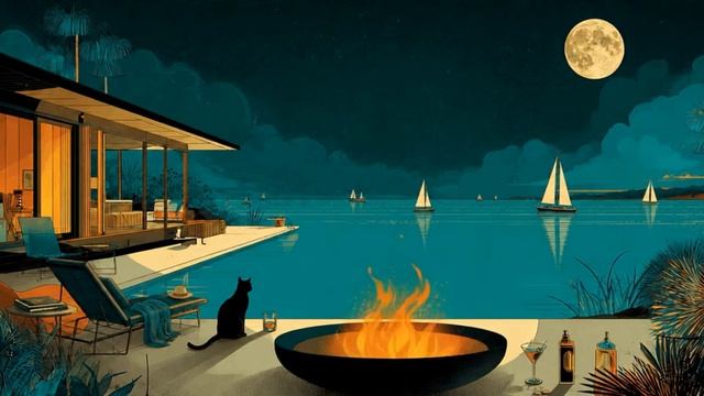 Private Island Escape After Dark ｜ 1950s Seaside Jazz & Tropical Lounge