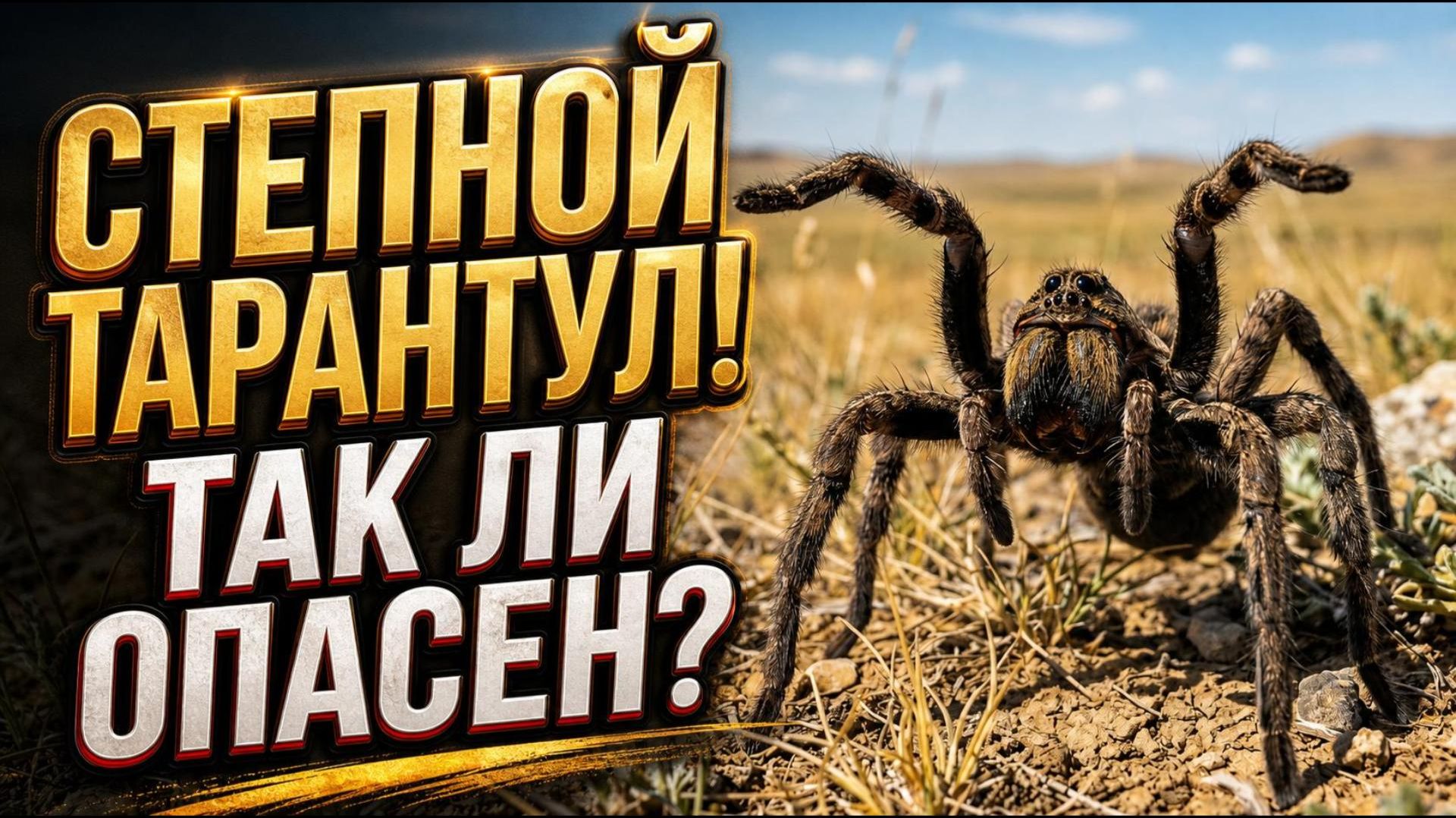Степной Тарантул - Все его Ловили Именно на Пластилин! смотреть онлайн