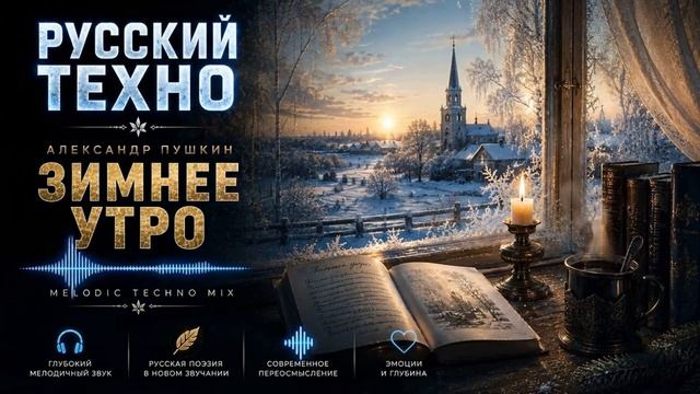 Пушкин — Зимнее утро ｜ Melodic Techno Mix