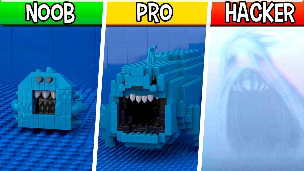 LEGO Глубоководный Крикун - Noob / Pro / HACKER! (Морской Монстр) смотреть онлайн