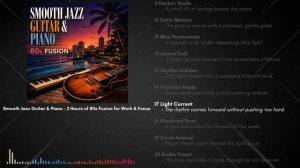 Smooth Jazz Guitar & Piano – 2 Hours of 80s Fusion for Work & Focus