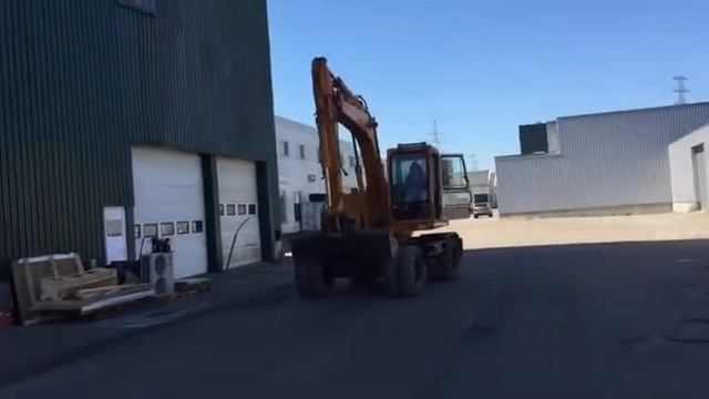 Колесный экскаватор Hyundai robex 130w смотреть онлайн
