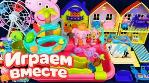 АСМР ИГРУШКИ ИЗ МУЛЬТИКА СВИНКА ПЕППА 2 ДЛЯ ДЕТЕЙ🐷! ВОДНЫЙ ПАРК РАЗВЛЕЧЕНИЙ ДЛЯ ПЕППЫ И ДРУЗЕЙ №8