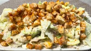 Приготовила этот САЛАТ и теперь готовлю через день !Сытный, вкусный  !