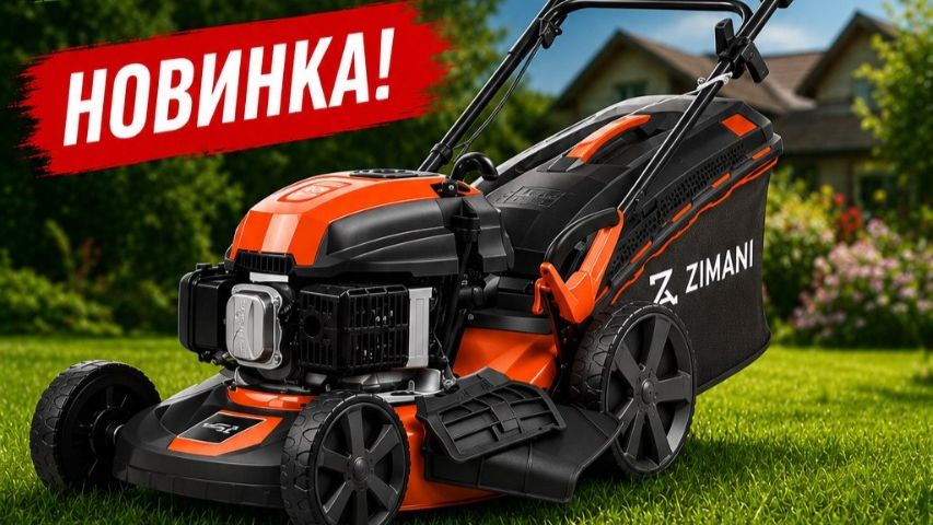 🔥 Новинка сезона — бензиновая самоходная газонокосилка ZimAni LC251EV! смотреть онлайн