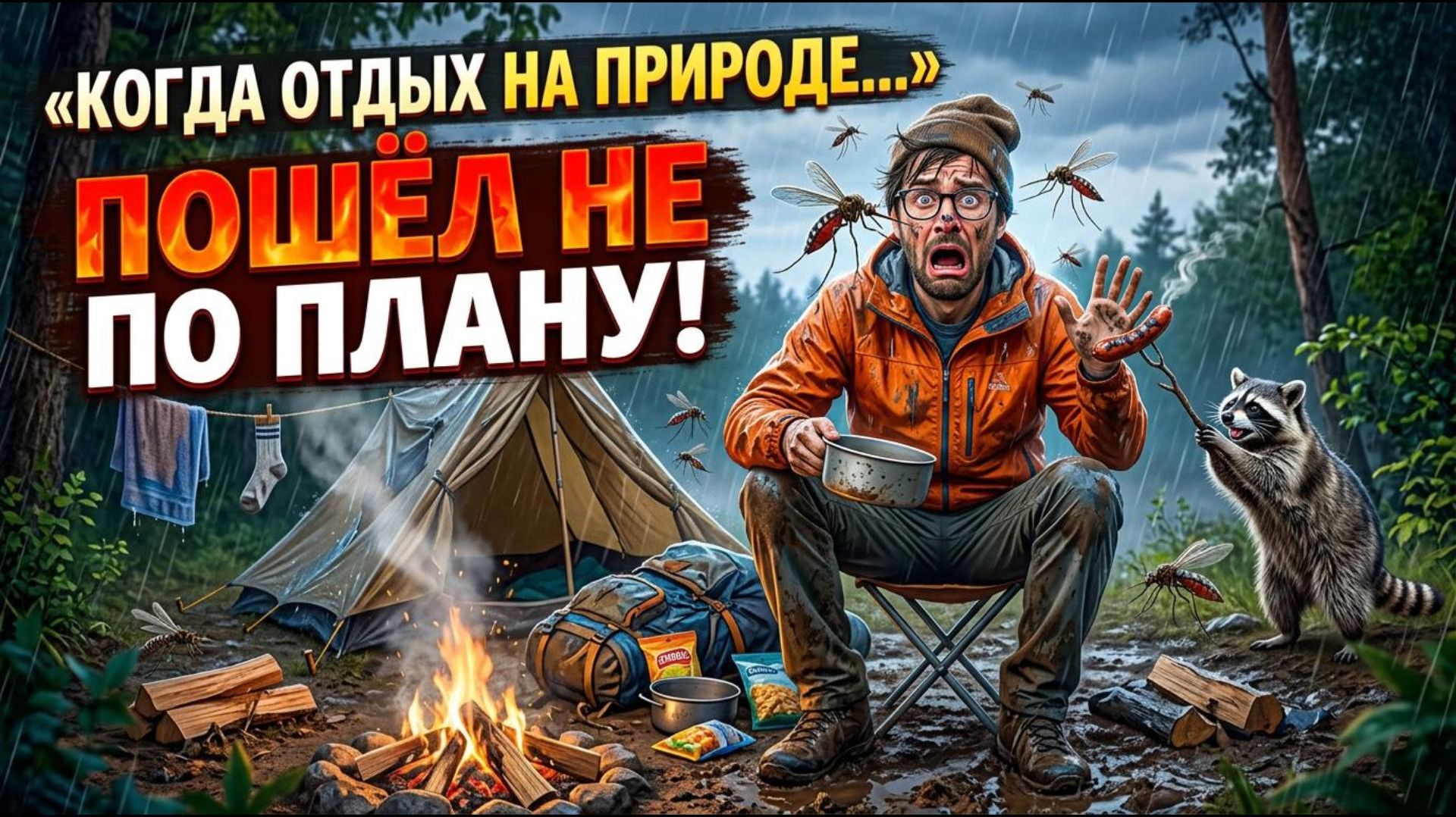 КОГДА ОТДЫХ НА ПРИРОДЕ ИДЕТ НЕ ПО ПЛАНУ! смотреть онлайн
