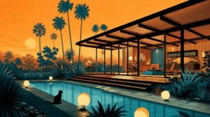 Desert After Hours Record Room ｜ 1950s West Coast Exotica 60 Min Jazz ｜ Living Art