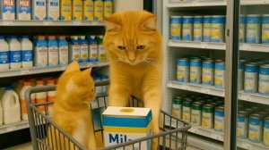 Котёнку приснился кошмар# он увидел, как папу-собаку арестовала и неожиданно спасла его мама-кошка