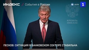 Песков: ситуация в банковском секторе стабильна