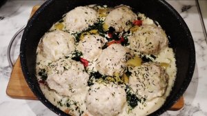 ТЕФТЕЛИ ИЗ КУРИЦЫ В ЗАЛИВКЕ😋