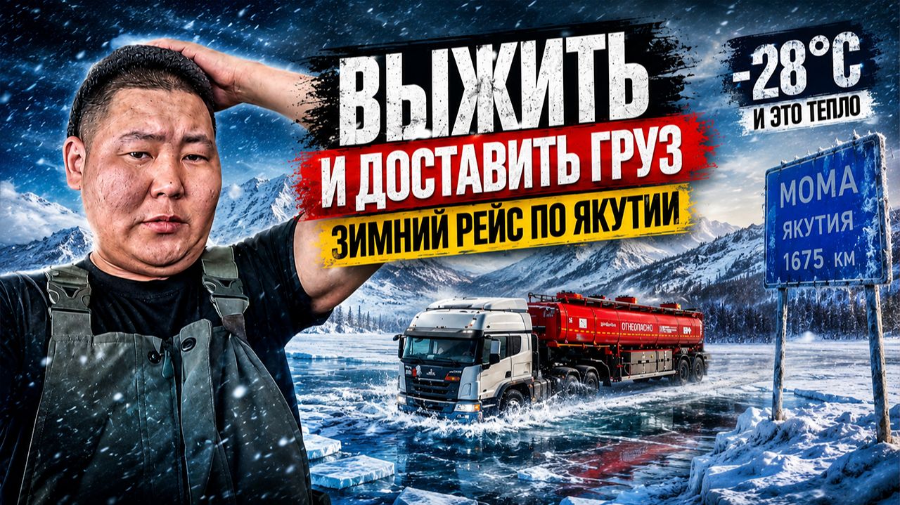 Выжить и доставить груз. Зимний рейс по Якутии смотреть онлайн