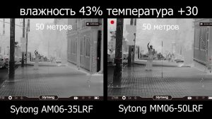 Сравнение тепловизионных прицелов: Sytong MM06-50LRF и АМ06-35LRF