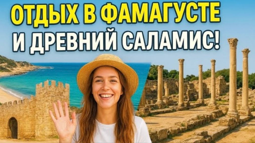 День в Фамагусте_ древний Саламис, море и восточное утро ☀️