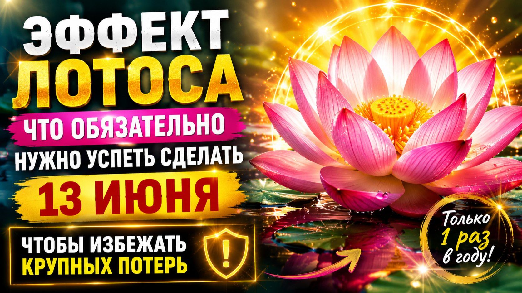 Эффект лотоса. Что обязательно нужно успеть сделать 13 июня. смотреть онлайн