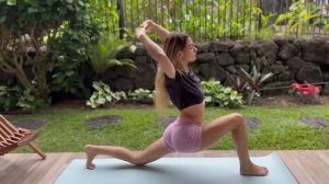 Forest Evening Deep Leg Stretch Relaxing Yoga