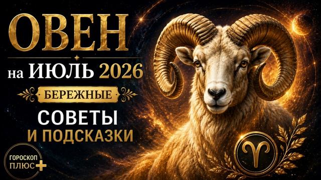 🌿 Овен на июль 2026 — бережные советы и подсказки