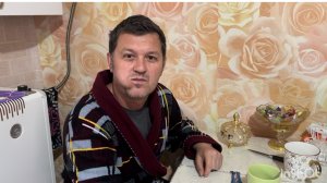 Наш завтрак.Едем во второй дом работать вместе.
