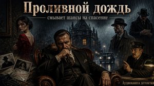 Дождь смыл не только следы в детективной аудиокниге «Проливной дождь»