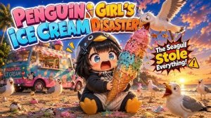 Катастрофа с мороженым пингвина Чиби ГУГУ ГАГИ! 🍦🐧 / Забавная анимация в стиле Гибли #аниме