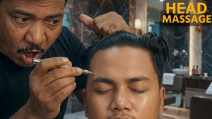 Most Satisfying Pin Pen Massage By ASIM Head Massage& Hair Cracking By ASIM For Stress Relief
