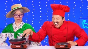 Кулинарный Челлендж# Я против Бабушки # Смешные Рецепты с Едой
