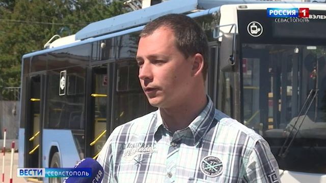 Севастополец борется за звание лучшего водителя троллейбуса