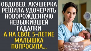 Истории из жизни Овдовев, акушерка решила удочерить новорожденную невыжившей гадалки… А на 5-летие…