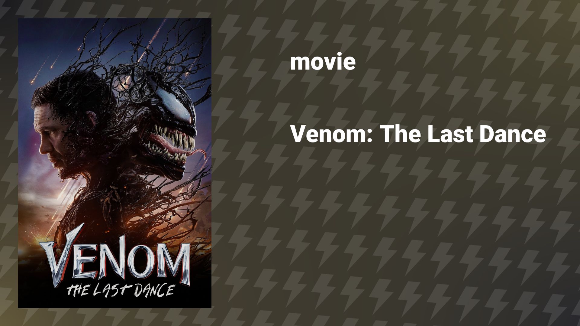 Venom: The Last Dance (movie, 2024) смотреть онлайн