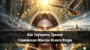 💫 Как Улучшить Зрение - Славянская Мантра Ясного Взора