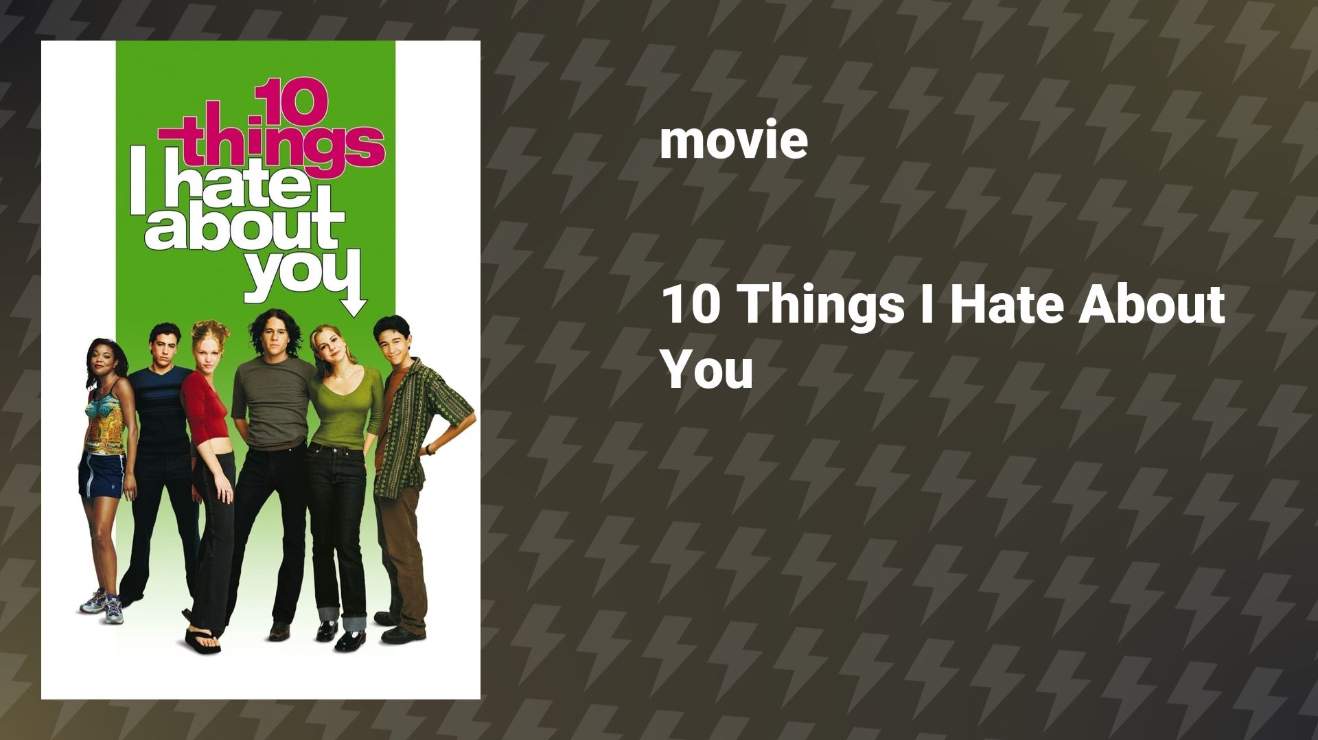 10 Things I Hate About You (movie, 1999) смотреть онлайн