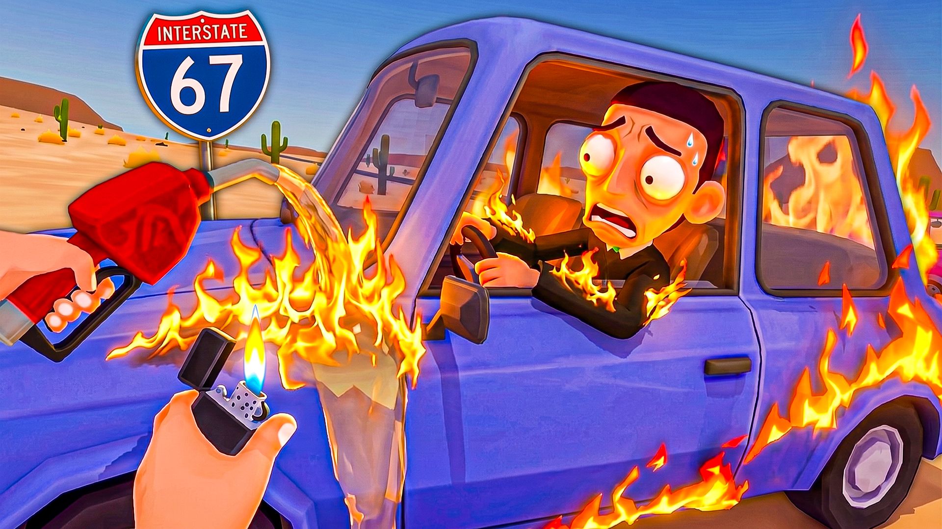 ЗАПРАВКА VR НА ТРАССЕ СИКС СЕВЕН 67 ⛽ ПОДЖОГ МАШИНУ КЛИЕНТА БЕНЗИНОМ - Gas N Cars VR смотреть онлайн