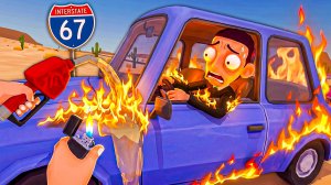 ЗАПРАВКА VR НА ТРАССЕ СИКС СЕВЕН 67 ⛽ ПОДЖОГ МАШИНУ КЛИЕНТА БЕНЗИНОМ - Gas N Cars VR