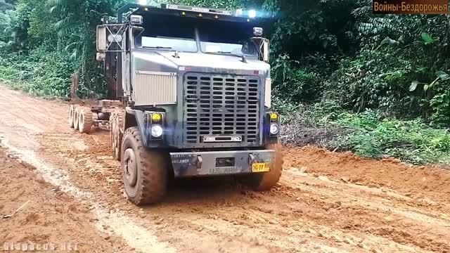 Грузовик OFF-ROAD. Мощные полноприводные лесовозы и самосвалы покоряют бездорожье!