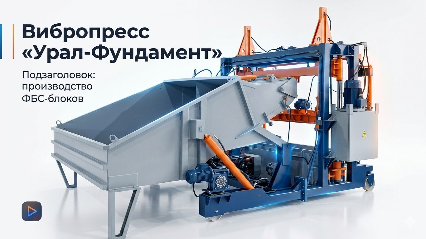 Вибропресс «Урал-Фундамент» для ФБС-блоков